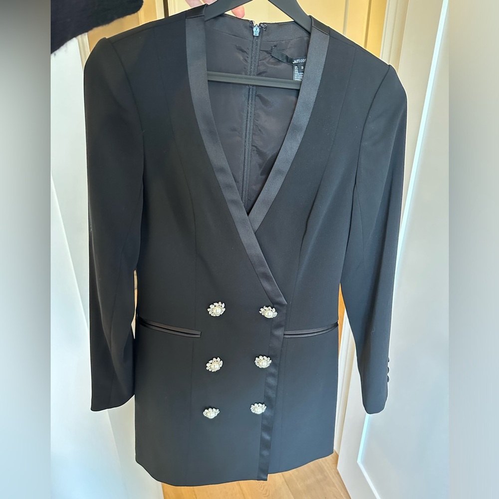 Jay Godfrey Blazer dress. Black. Size 2